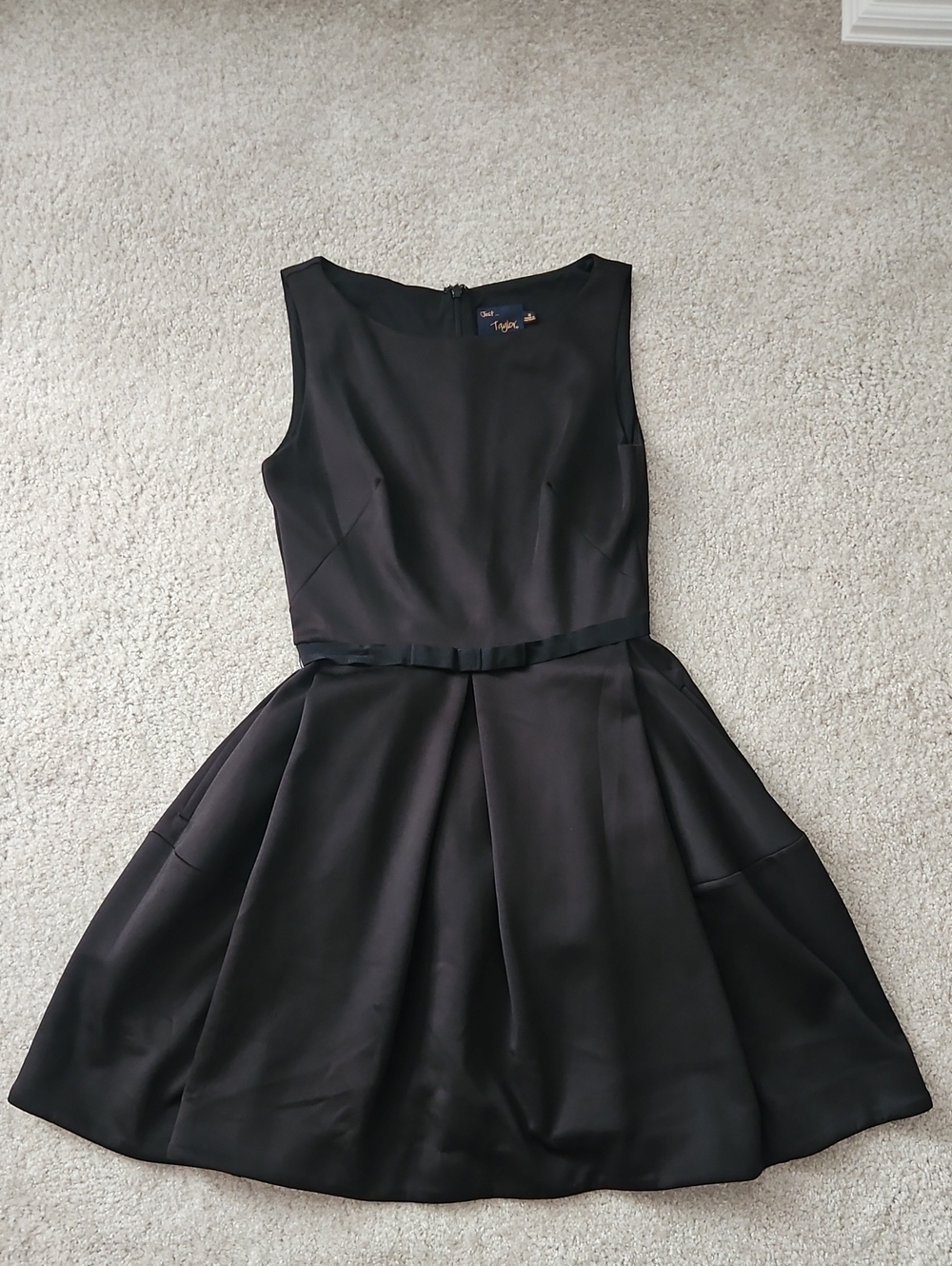 Classic Black Sleeveless Fit-and-Flare Dress